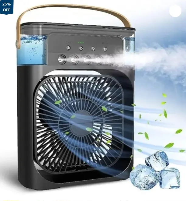 Mini-non-Rechargeble-air-collar-fan